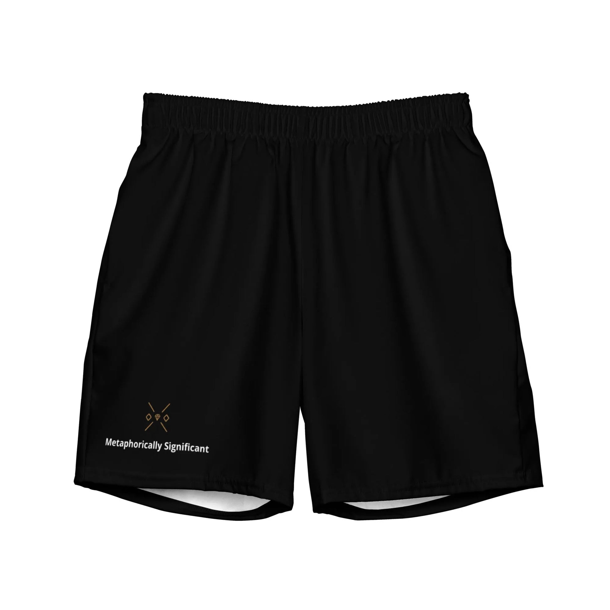 Men's Black Swim Trunks | Eco Friendly Recycled Polyester | Metaphorically Significant Collection