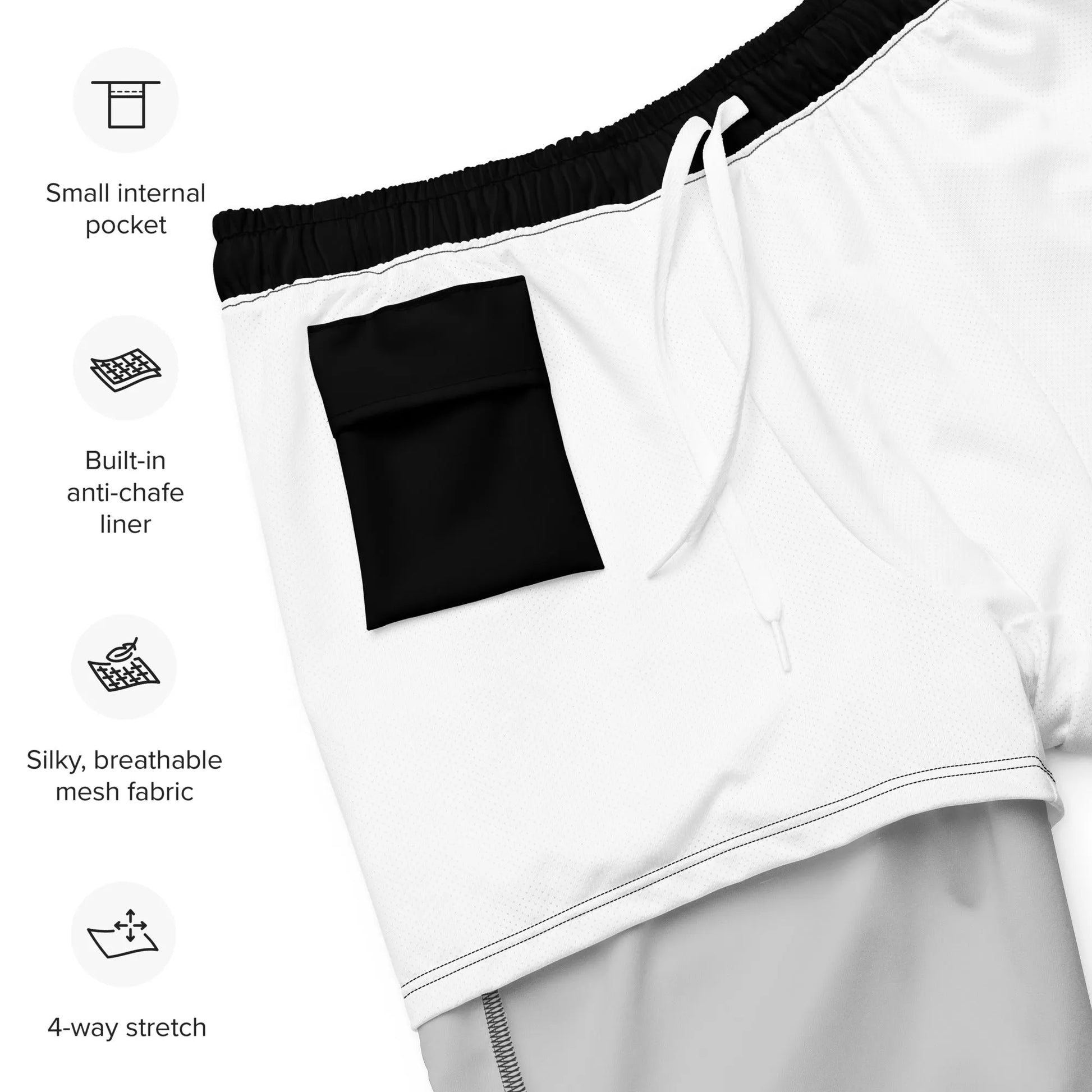 Men's Black Swim Trunks | Eco Friendly Recycled Polyester | Metaphorically Significant Collection