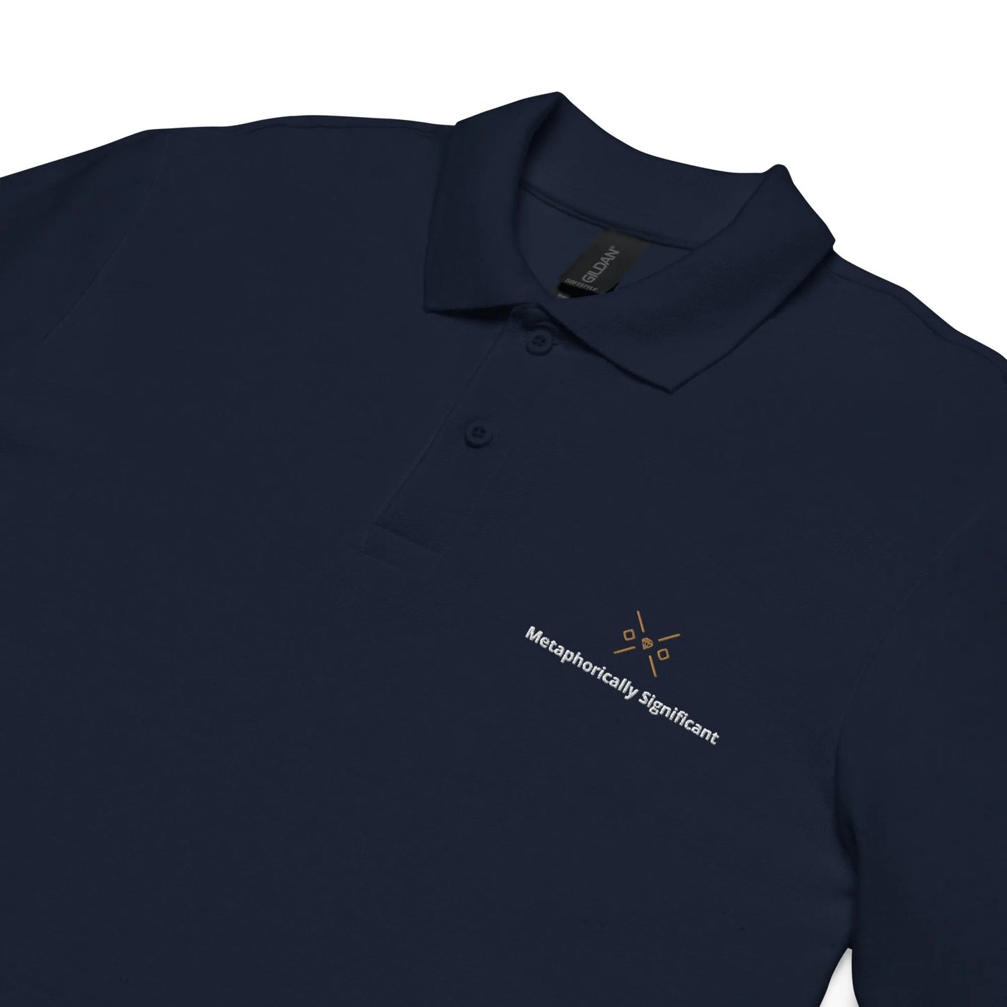 Unisex pique | Metaphorically Significant | Embroidered Polo Shirt