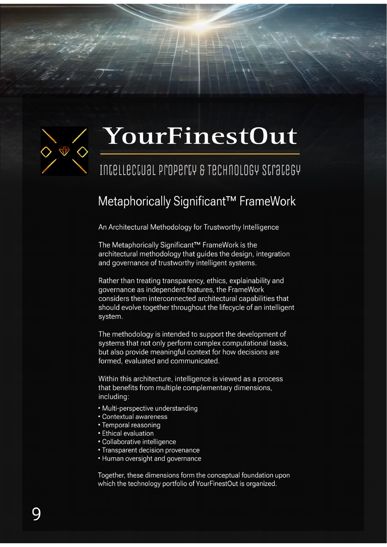 YourFinestOut, IP & Technology Strategy, frame 9