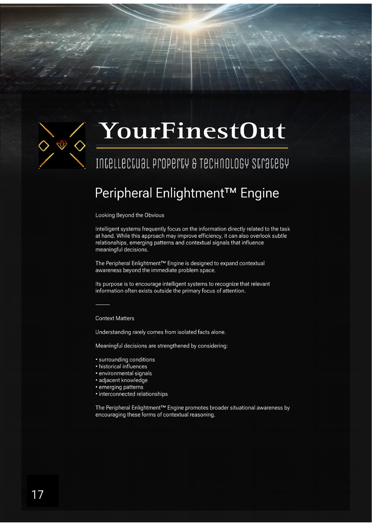 YourFinestOut, IP & Technology Strategy, frame 17