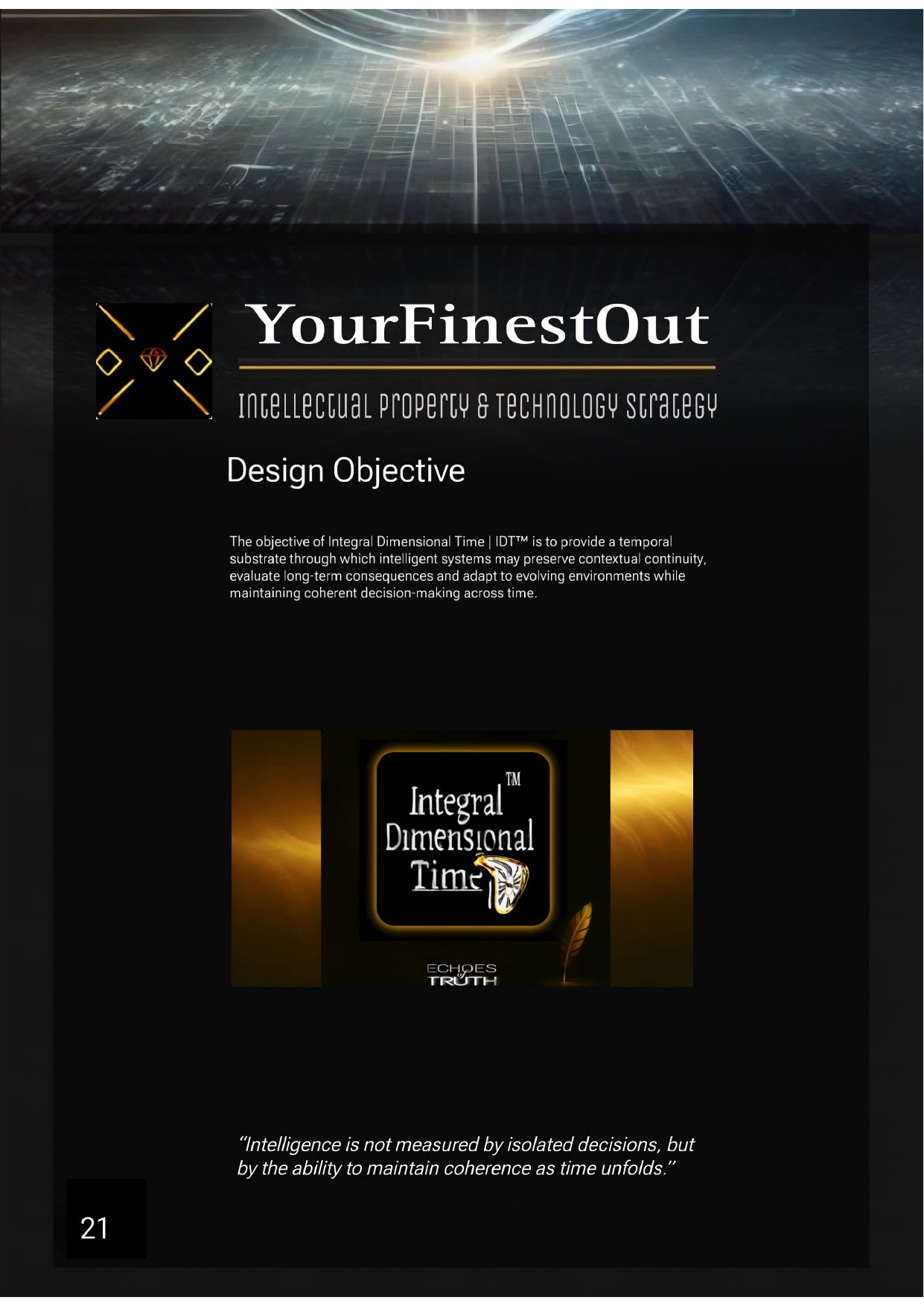YourFinestOut, IP & Technology Strategy, frame 21