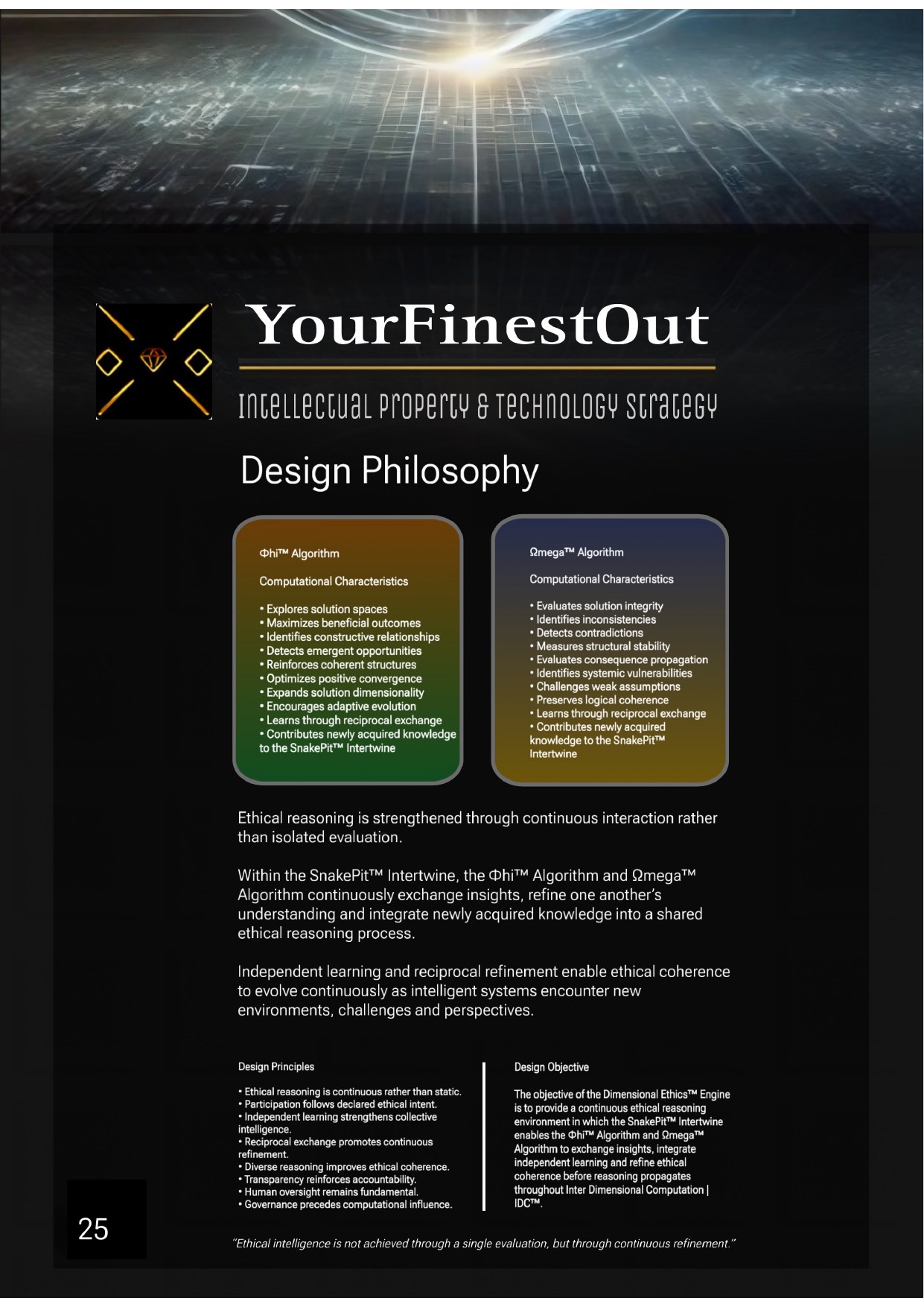 YourFinestOut, IP & Technology Strategy, frame 25
