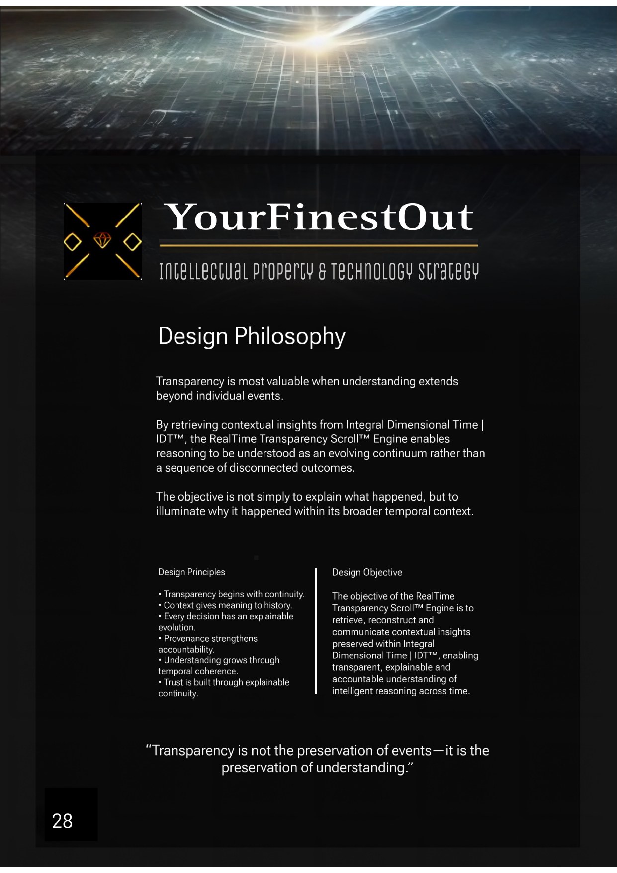 YourFinestOut, IP & Technology Strategy, frame 28